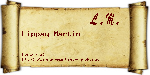 Lippay Martin névjegykártya